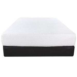Homeroots 10.5" Hybrid Lux Memory Foam And Wrapped Coil Mattress Twin  Gel Memory Foam 391626