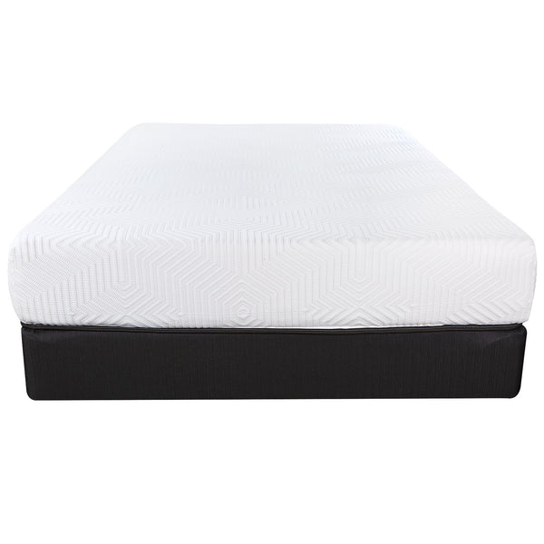 Homeroots 10.5" Hybrid Lux Memory Foam And Wrapped Coil Mattress Twin  Gel Memory Foam 391626
