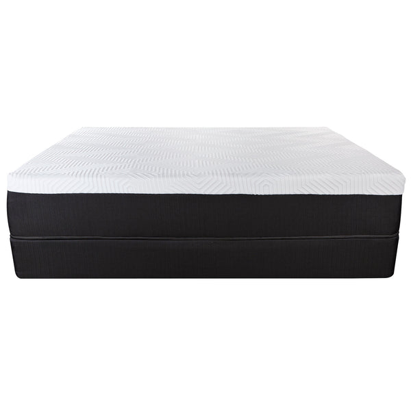 Homeroots 13" Hybrid Lux Memory Foam And Wrapped Coil Mattress Twin  Wood 391627
