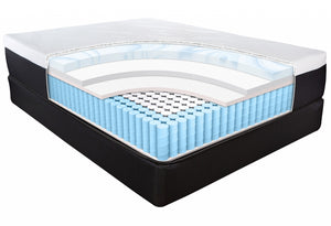 Homeroots 13" Hybrid Lux Memory Foam And Wrapped Coil Mattress Twin  Wood 391627