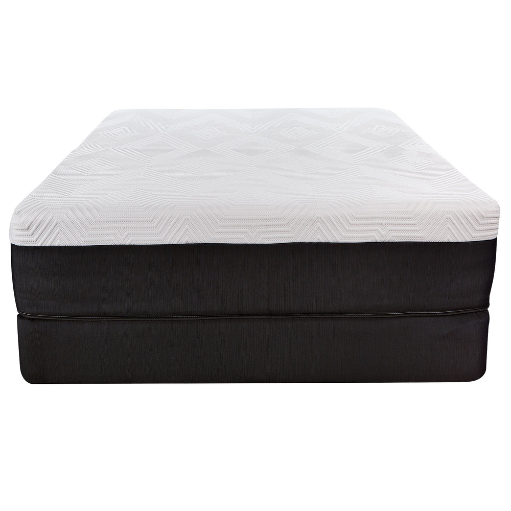 Homeroots 14" Hybrid Lux Memory Foam And Wrapped Coil Mattress Twin  Wood 391628