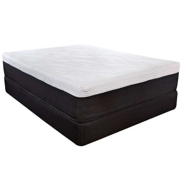 Homeroots 14" Hybrid Lux Memory Foam And Wrapped Coil Mattress Twin Xl  Wood 391643