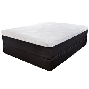Homeroots 14" Hybrid Lux Memory Foam And Wrapped Coil Mattress Twin Xl  Wood 391643