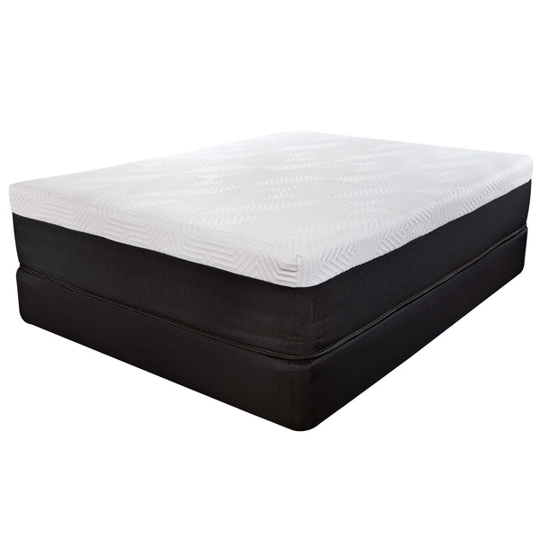 Homeroots 14" Hybrid Lux Memory Foam And Wrapped Coil Mattress Twin Xl  Wood 391643