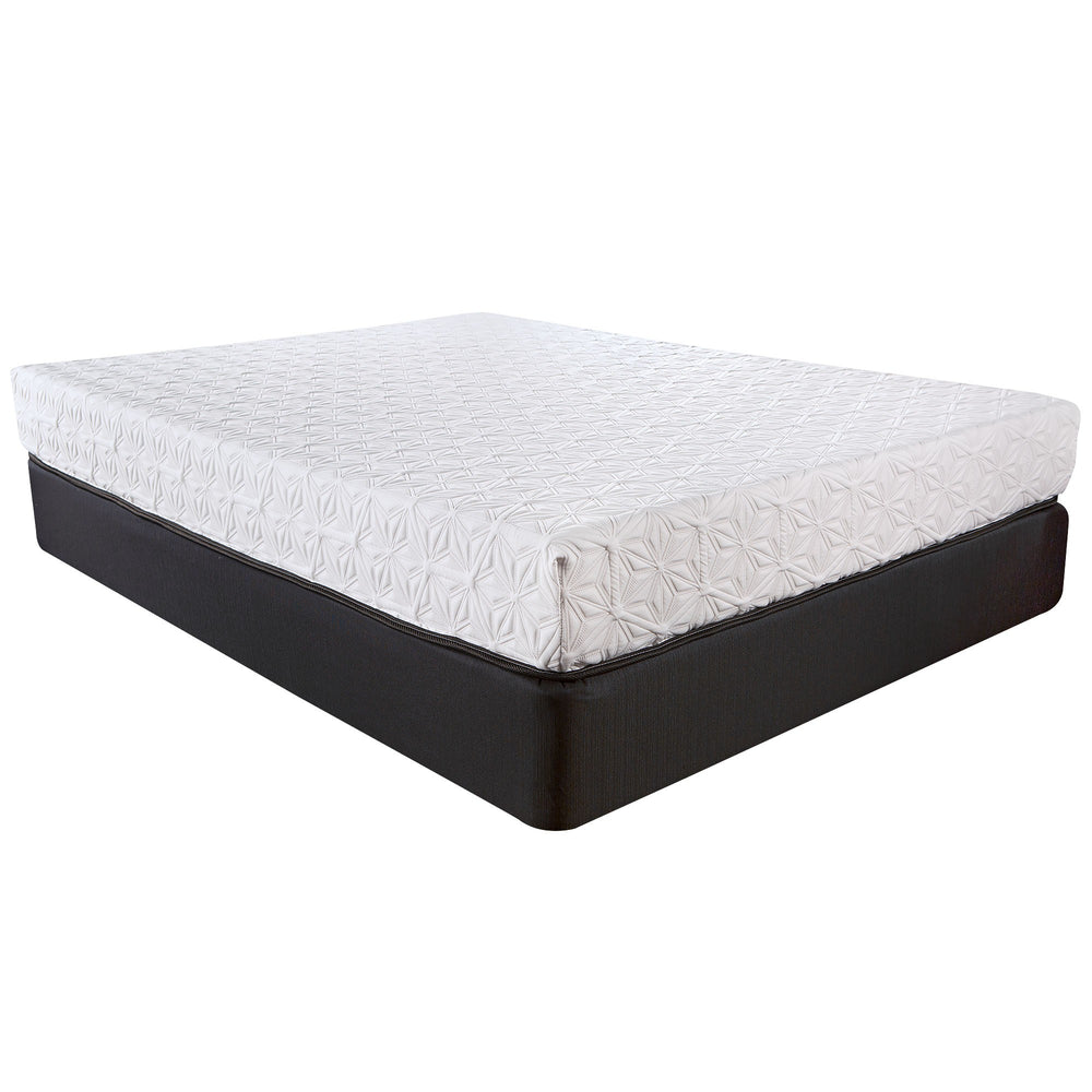 Homeroots 8" Three Layer Gel Infused Memory Foam Smooth Top Mattress Full  Wood 391665