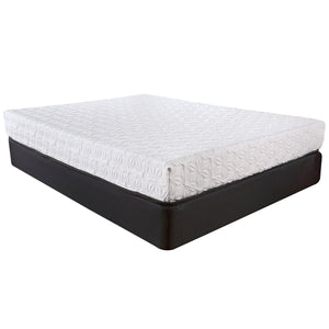 Homeroots 8" Three Layer Gel Infused Memory Foam Smooth Top Mattress Full  Wood 391665