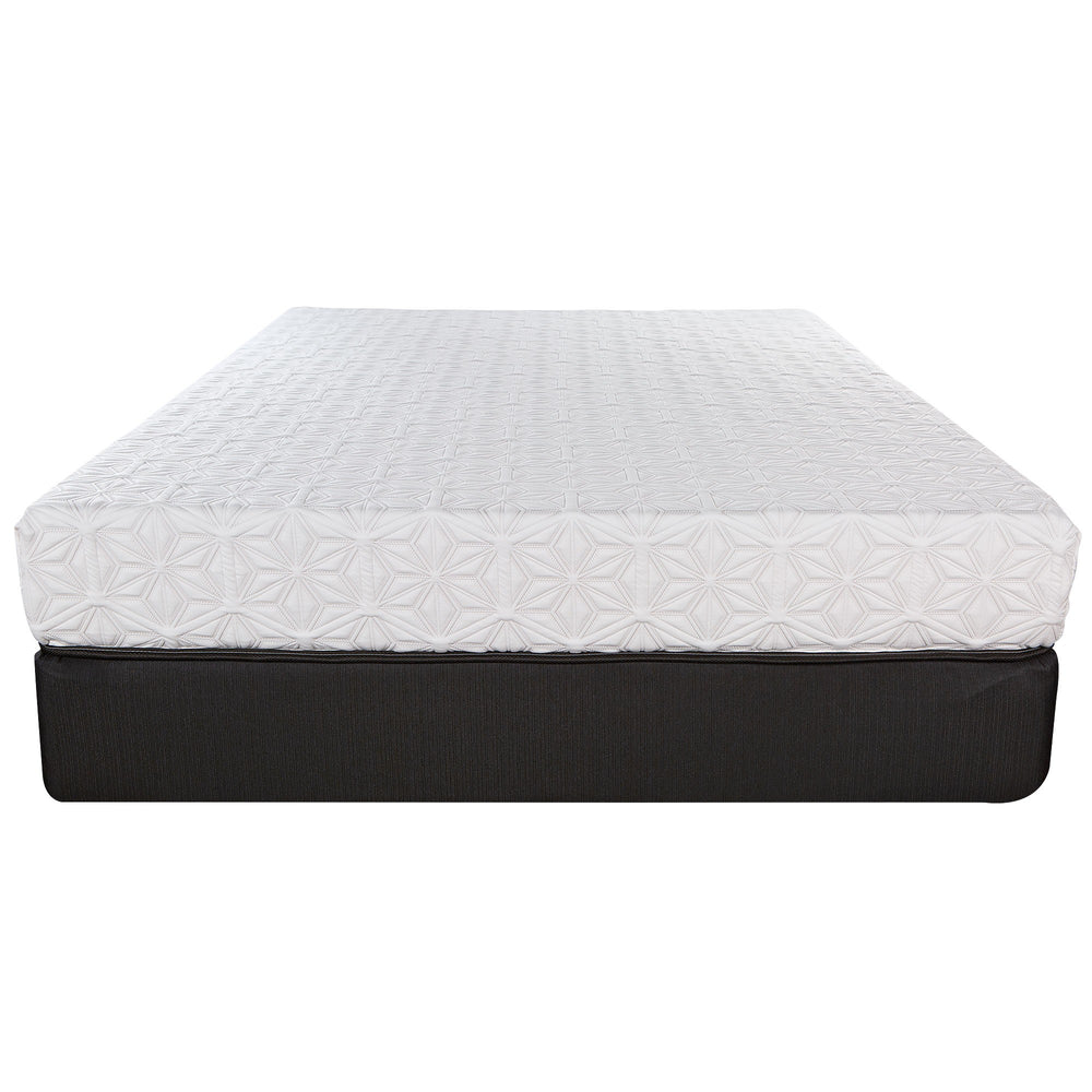 Homeroots 8" Three Layer Gel Infused Memory Foam Smooth Top Mattress Full  Wood 391665