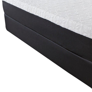 Homeroots 10.5" Lux Gel Infused Memory Foam And High Density Foam Mattress Full  Wood 391669