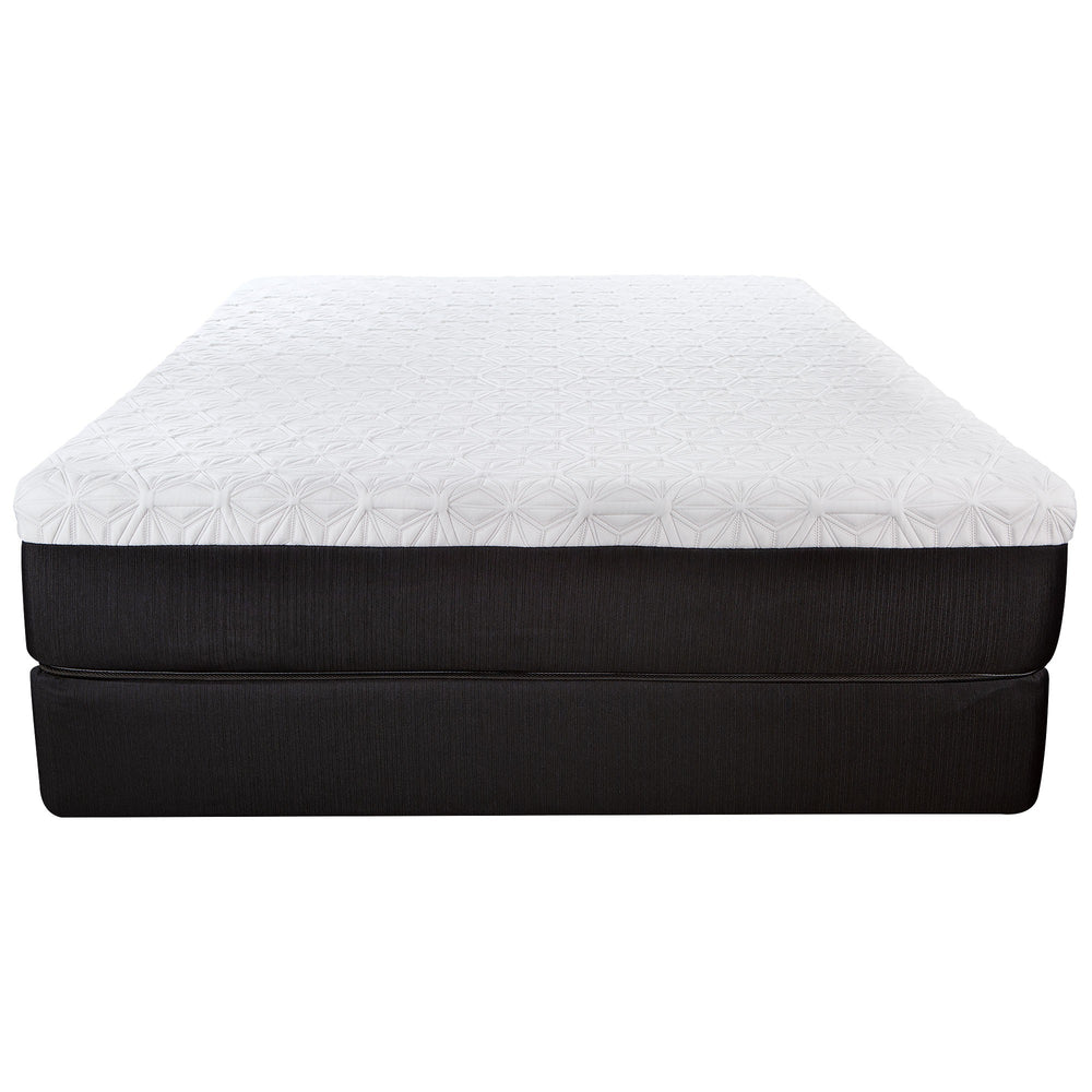 Homeroots 10.5" Lux Gel Infused Memory Foam And High Density Foam Mattress Full  Wood 391669