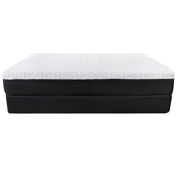 Homeroots 10.5" Lux Gel Infused Memory Foam And High Density Foam Mattress Full  Wood 391669