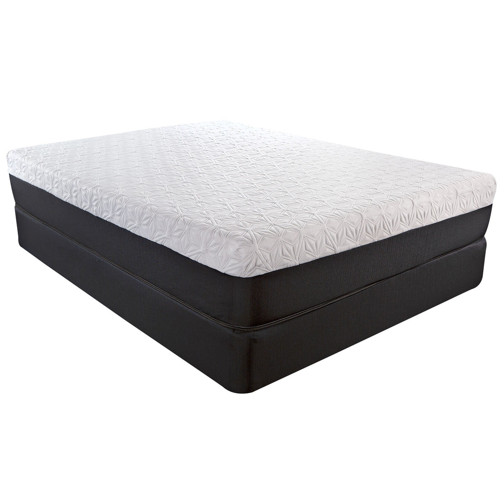 Homeroots 11.5" Lux Copper Infused Gel Memory Foam And High Density Foam Mattress Full  Wood 391672