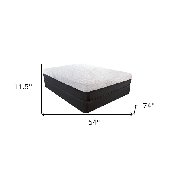 Homeroots 11.5" Lux Copper Infused Gel Memory Foam And High Density Foam Mattress Full  Wood 391672