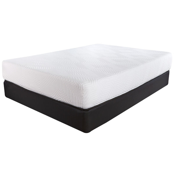 Homeroots 10.5" Hybrid Lux Memory Foam And Wrapped Coil Mattress Full  Wood 391674