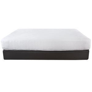 Homeroots 10.5" Hybrid Lux Memory Foam And Wrapped Coil Mattress Full  Wood 391674