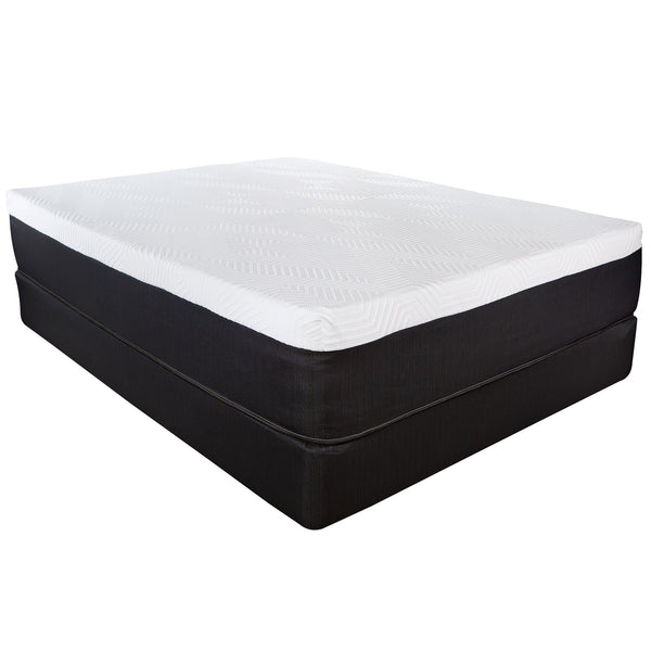 Homeroots 13" Hybrid Lux Memory Foam And Wrapped Coil Mattress Full  Wood 391677