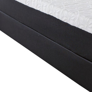 Homeroots 8" Luxurious Three Layer Gel Infused Memory Foam Mattress For Superior Comfort And Support Queen Wood 391682