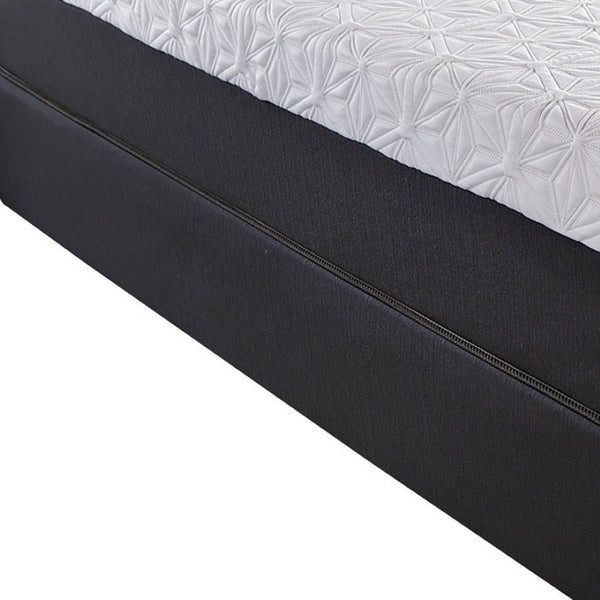 Homeroots 8" Luxurious Three Layer Gel Infused Memory Foam Mattress For Superior Comfort And Support Queen Wood 391683