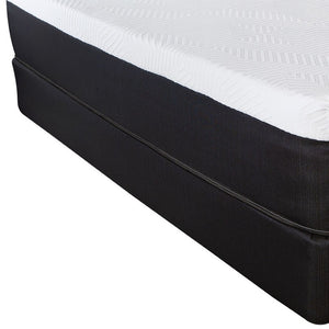 Homeroots 10.5" Luxurious Hybrid Memory Foam And Coil Mattress For Ultimate Comfort And Support Nightly Queen Wood 391685