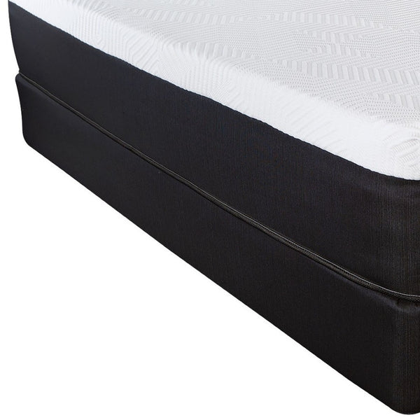 Homeroots 10.5" Luxurious Hybrid Memory Foam And Coil Mattress For Ultimate Comfort And Support Nightly Queen Wood 391685