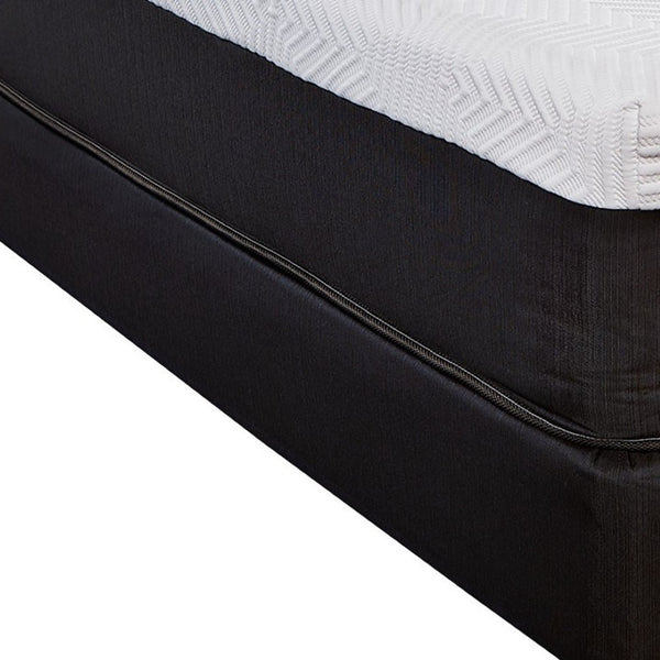 Homeroots 10.5" Luxurious Hybrid Memory Foam And Coil Mattress For Ultimate Comfort And Support Nightly Queen Wood 391686
