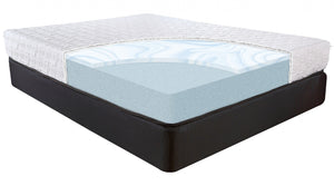 Homeroots 8" Luxurious Three Layer Gel Infused Memory Foam Mattress For Superior Comfort And Support King Wood 391689