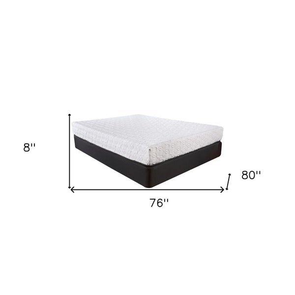 Homeroots 8" Luxurious Three Layer Gel Infused Memory Foam Mattress For Superior Comfort And Support King Wood 391689