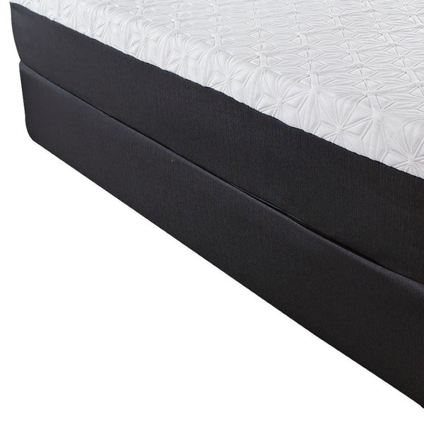 Homeroots 8" Luxurious Three Layer Gel Infused Memory Foam Mattress For Superior Comfort And Support King Wood 391690