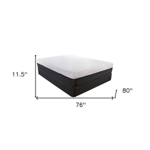 Homeroots 8" Luxurious Three Layer Gel Infused Memory Foam Mattress For Superior Comfort And Support King Wood 391691