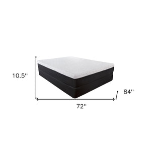 Homeroots 8" Luxurious Three Layer Gel Infused Memory Foam Mattress For Superior Comfort And Support Cal King Wood 391693