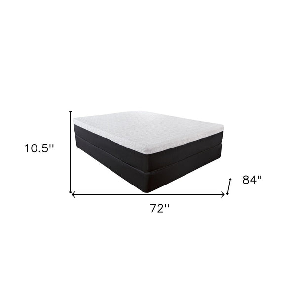 Homeroots 8" Luxurious Three Layer Gel Infused Memory Foam Mattress For Superior Comfort And Support Cal King Wood 391693
