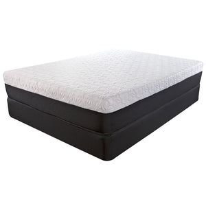 Homeroots 8" Luxurious Three Layer Gel Infused Memory Foam Mattress For Superior Comfort And Support Cal King Wood 391694
