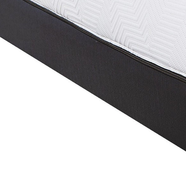 Homeroots 10.5" Luxurious Hybrid Memory Foam And Coil Mattress For Ultimate Comfort And Support Nightly King Wood 391695