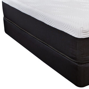 Homeroots 10.5" Luxurious Hybrid Memory Foam And Coil Mattress For Ultimate Comfort And Support Nightly King Wood 391697