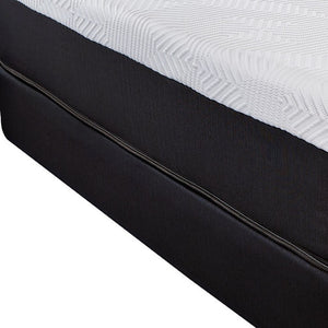 Homeroots 10.5" Luxurious Hybrid Memory Foam And Coil Mattress For Ultimate Comfort And Support Nightly King Wood 391697