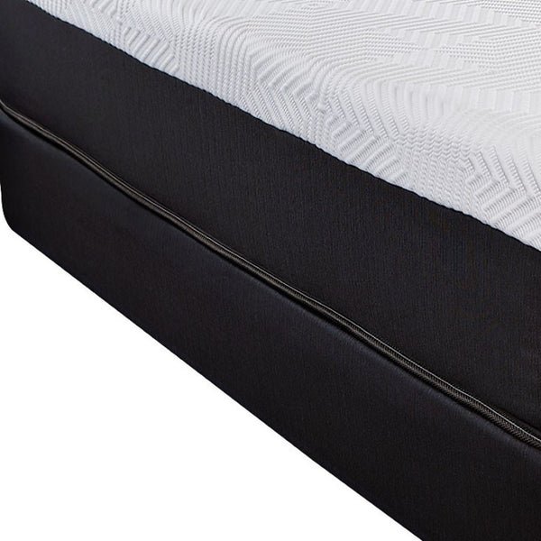 Homeroots 10.5" Luxurious Hybrid Memory Foam And Coil Mattress For Ultimate Comfort And Support Nightly King Wood 391697