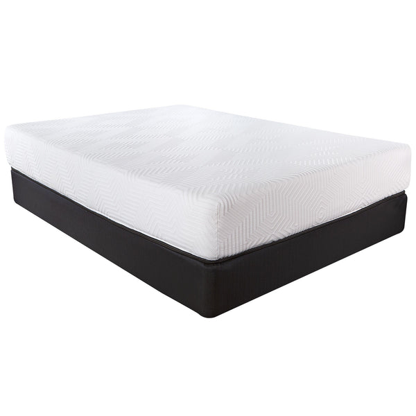 Homeroots 10.5" Luxurious Hybrid Memory Foam And Coil Mattress For Ultimate Comfort And Support Nightly Cal King Wood 391698