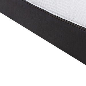 Homeroots 10.5" Luxurious Hybrid Memory Foam And Coil Mattress For Ultimate Comfort And Support Nightly Cal King Wood 391698