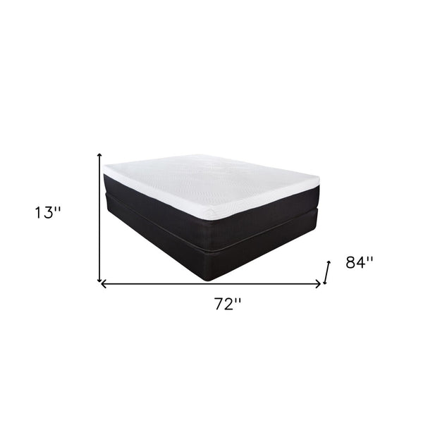 Homeroots 10.5" Luxurious Hybrid Memory Foam And Coil Mattress For Ultimate Comfort And Support Nightly Cal King Wood 391699