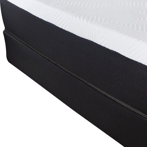 Homeroots 10.5" Luxurious Hybrid Memory Foam And Coil Mattress For Ultimate Comfort And Support Nightly Cal King Wood 391699