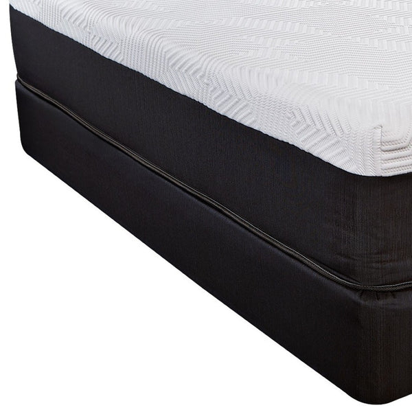 Homeroots 10.5" Luxurious Hybrid Memory Foam And Coil Mattress For Ultimate Comfort And Support Nightly Cal King Wood 391700