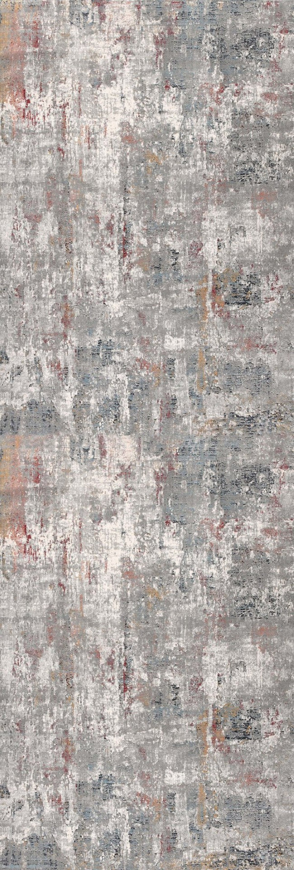 HomeRoots 2' Gray and Ivory Abstract Runner Rug - Contemporary Elegant Design for Hallways and Living Spaces 2x10 391752