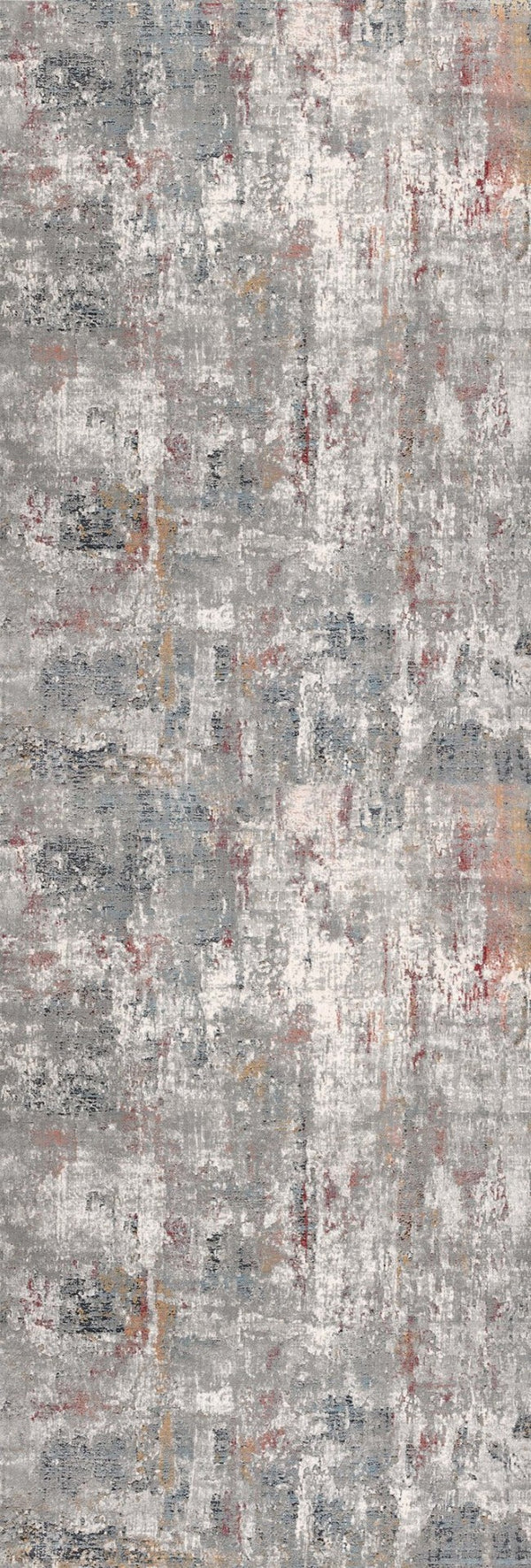 HomeRoots 2' Gray and Ivory Abstract Runner Rug - Contemporary Elegant Design for Hallways and Living Spaces 2x13 391754