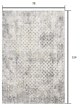 Homeroots 7' X 10' Gray And Ivory Distressed Area Rug  Viscose 391776