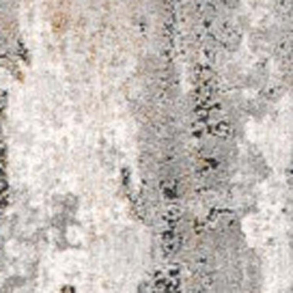 HomeRoots 2' Gray Abstract Pattern Runner Rug - Modern Artistry for Hallways, Soft Texture & Low-Pile Durability 2' x 10' 391778