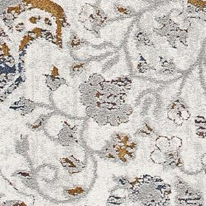 HomeRoots 4' Gray Abstract Area Rug - Contemporary Turkish Design with Soft High Pile for Modern Interiors 4' X 6' 391809
