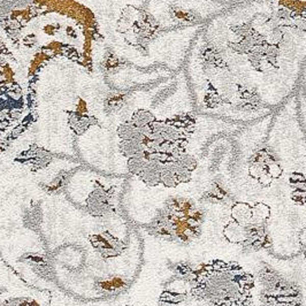 HomeRoots 4' Gray Abstract Area Rug - Contemporary Turkish Design with Soft High Pile for Modern Interiors 4' X 6' 391809