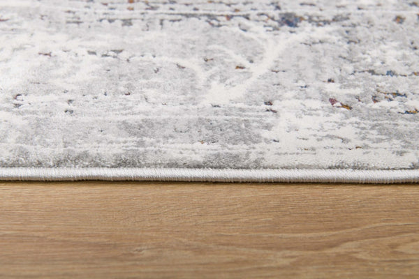 HomeRoots 4' Gray Abstract Area Rug - Soft High-Pile Design with Artistic Patterns for Modern Home Décor 4' X 6' 391814