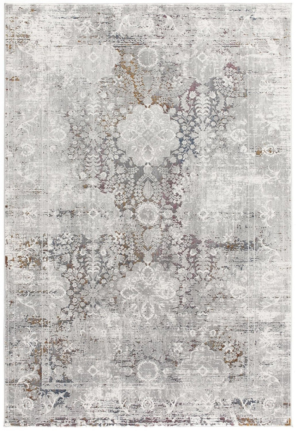 HomeRoots 4' Gray Abstract Area Rug - Soft High-Pile Design with Artistic Patterns for Modern Home Décor 4' X 6' 391814