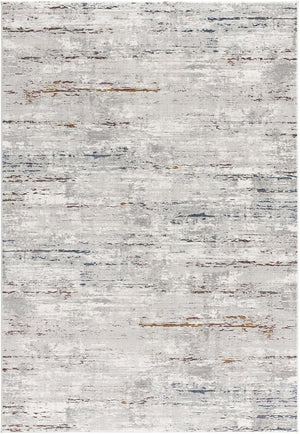 HomeRoots 4' Grey Abstract Area Rug - Modern Elegance for Cozy Spaces, Durable Construction & Easy Maintenance 4' X 6' 391822