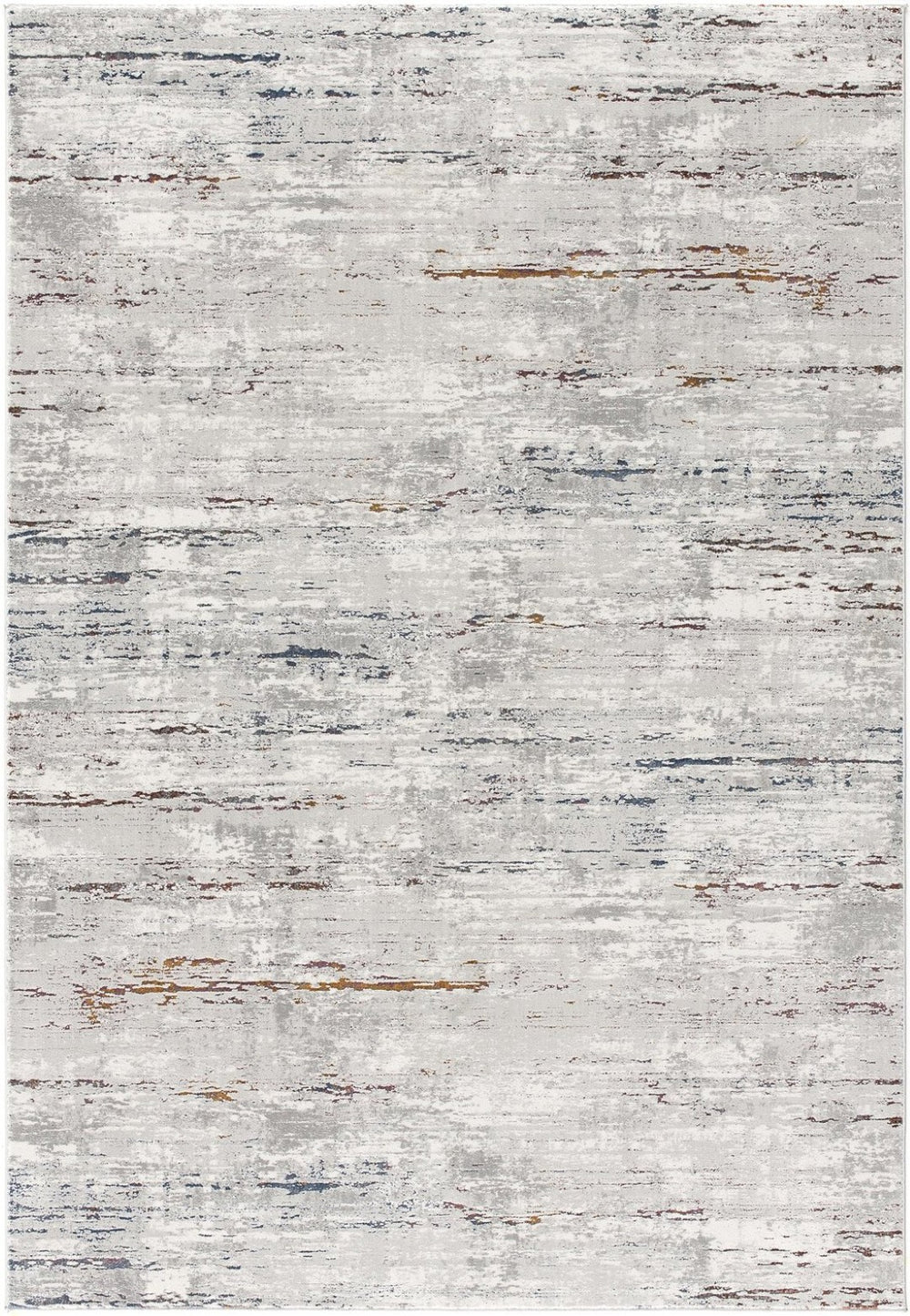 HomeRoots 4' Grey Abstract Area Rug - Modern Elegance for Cozy Spaces, Durable Construction & Easy Maintenance 7' X 10' 391824